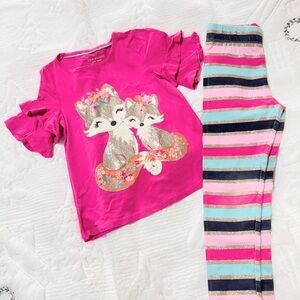 🦊 Isaac Mizrahi Pink Fox Set, 5-6